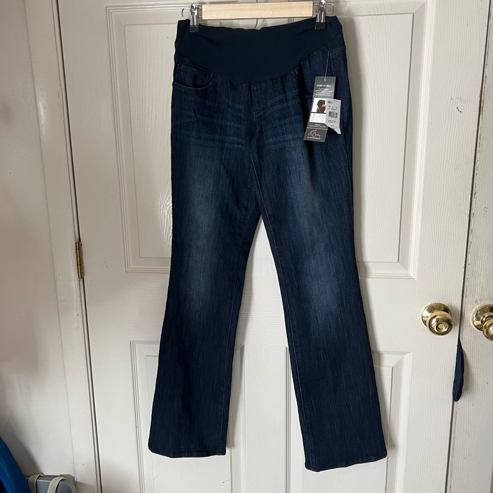 Maturity bootcut blue jeans